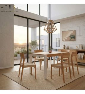 Table moderne en métal Lauri 140x80