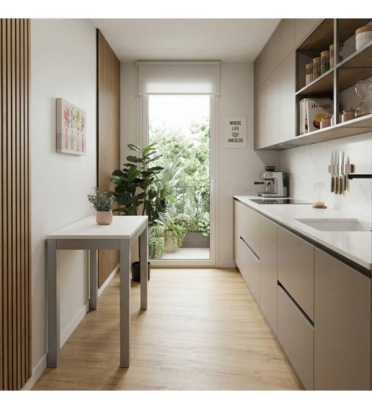 petite table avec ouverture frontale