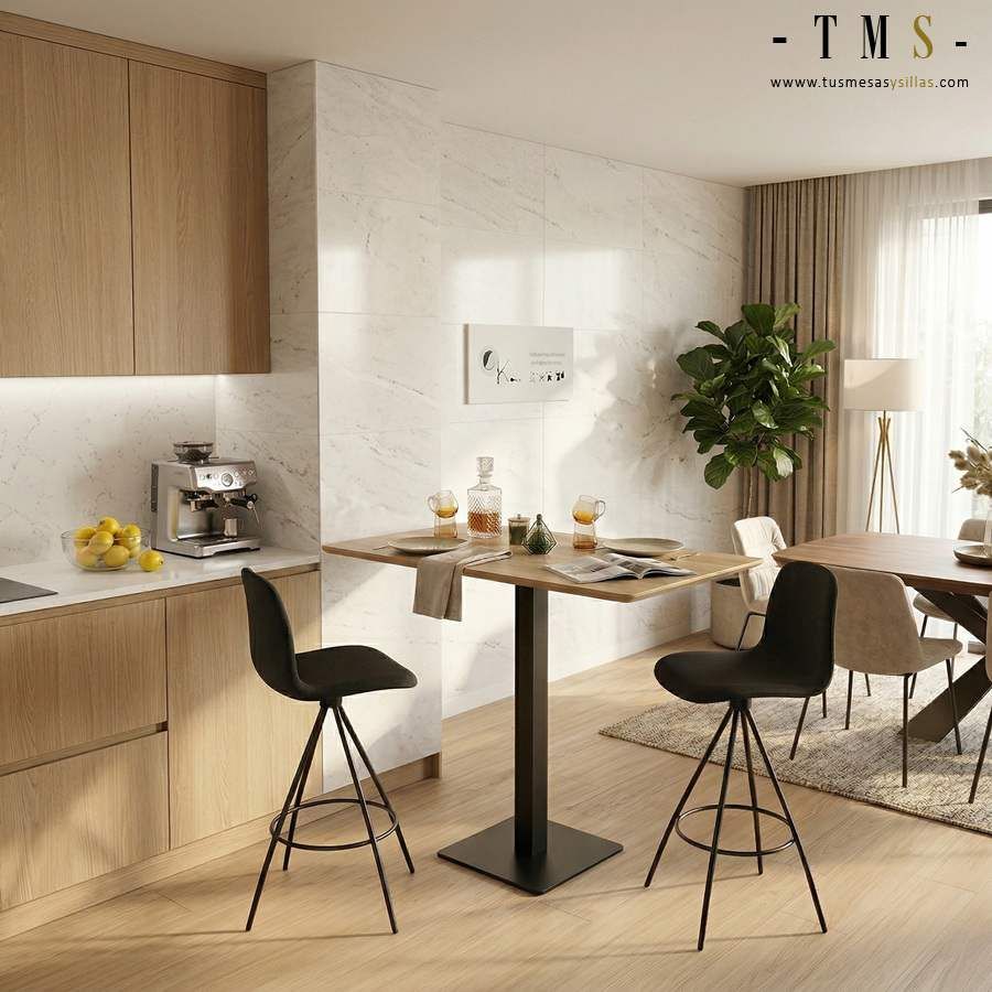 mesa alta con 2 personas mesa alta con 2 personas