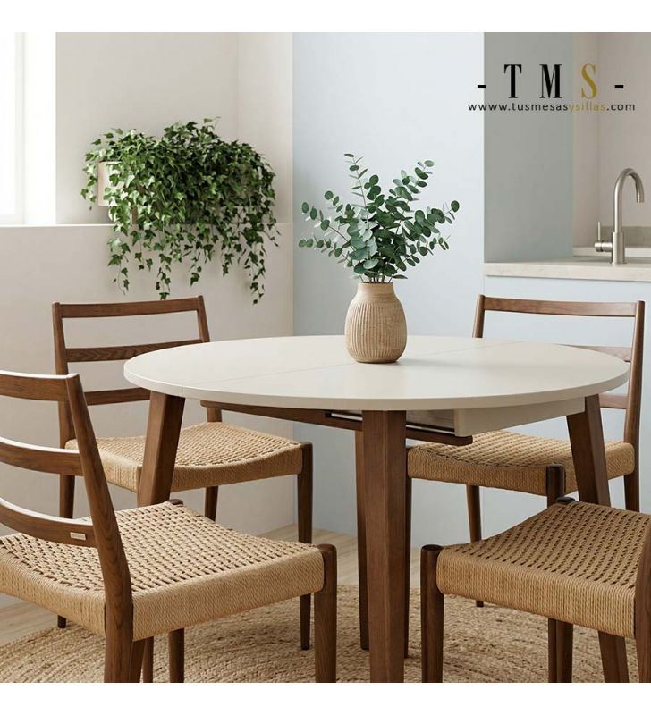 Mesas de cocina redondas extensibles