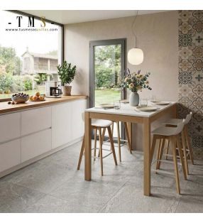 Mesa alta con tablero laminado