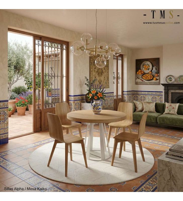 Conjunto-mesa-sillas-madera