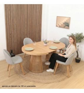 Tables rondes pour 4 personnes - extensibles
