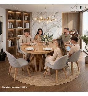 table ronde pour 6 personnes