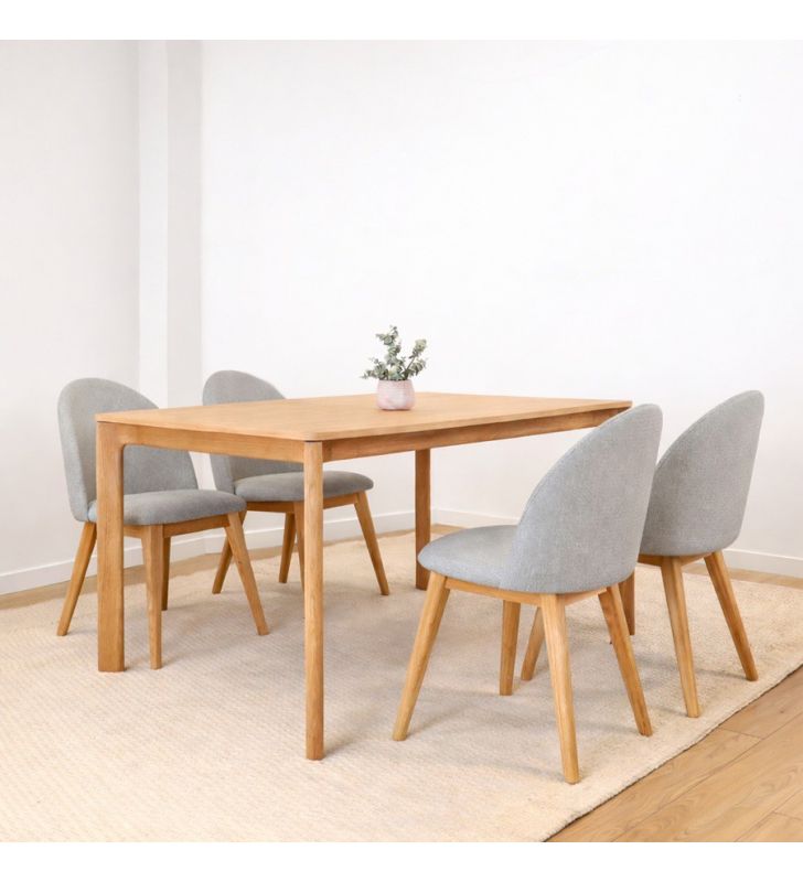 table à manger moderne et naturelle