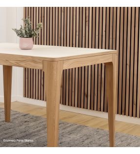 Détail de la table - finition phénix