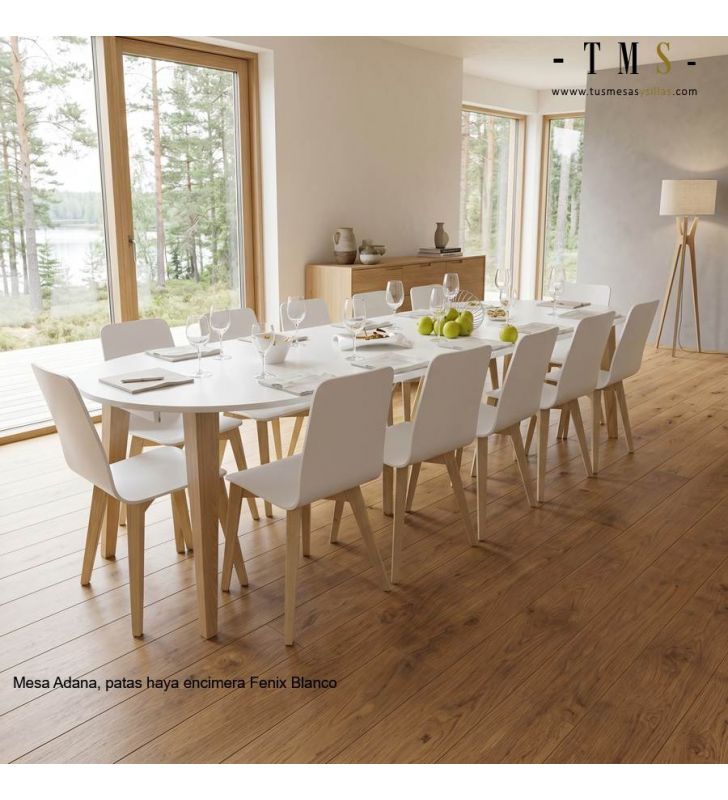 Tables rondes, Phoenix, blanches, comptoir