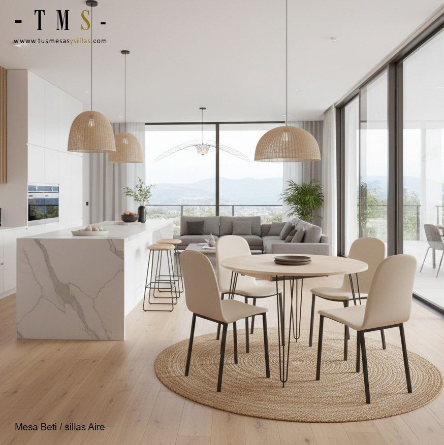 table ronde extensible, 3 mètres