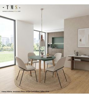 mesa redonda encimera Fenix