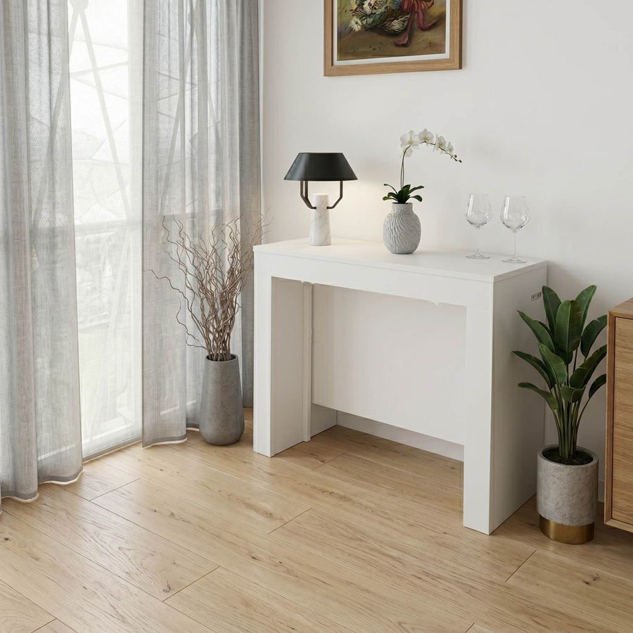 console extensible blanche