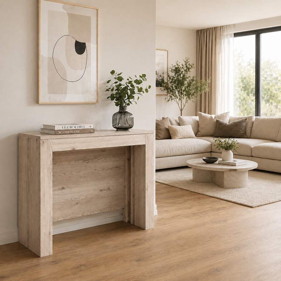 tables consoles extensibles - dimensions