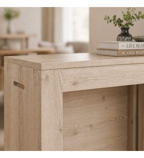 tables extensibles/consoles/bois clair