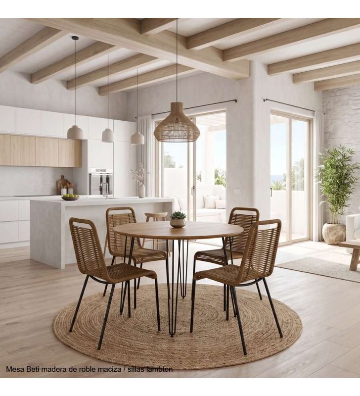 chaises de terrasse avec corde