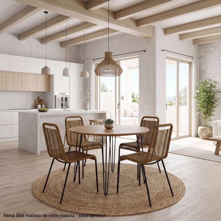 chaises de terrasse avec corde