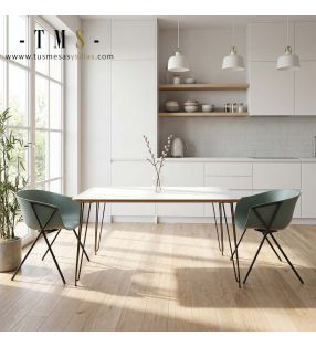 Diseño de mesa de comedor moderna