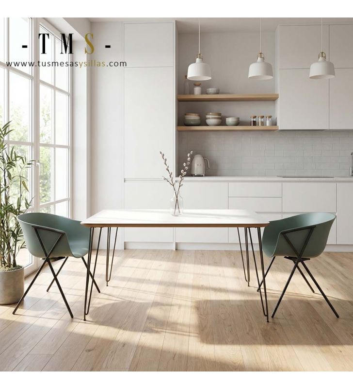 Diseño de mesa de comedor moderna