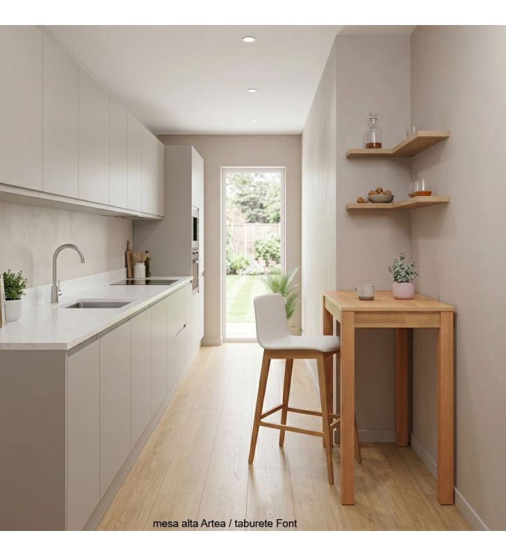table de cuisine haute sur mesure