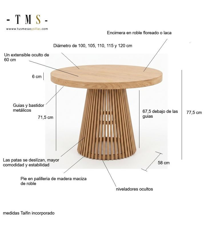 medidas-mesa-Taifin-incorporados
