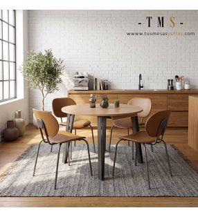 Tables de cuisine rondes d'un diamètre de 100 cm