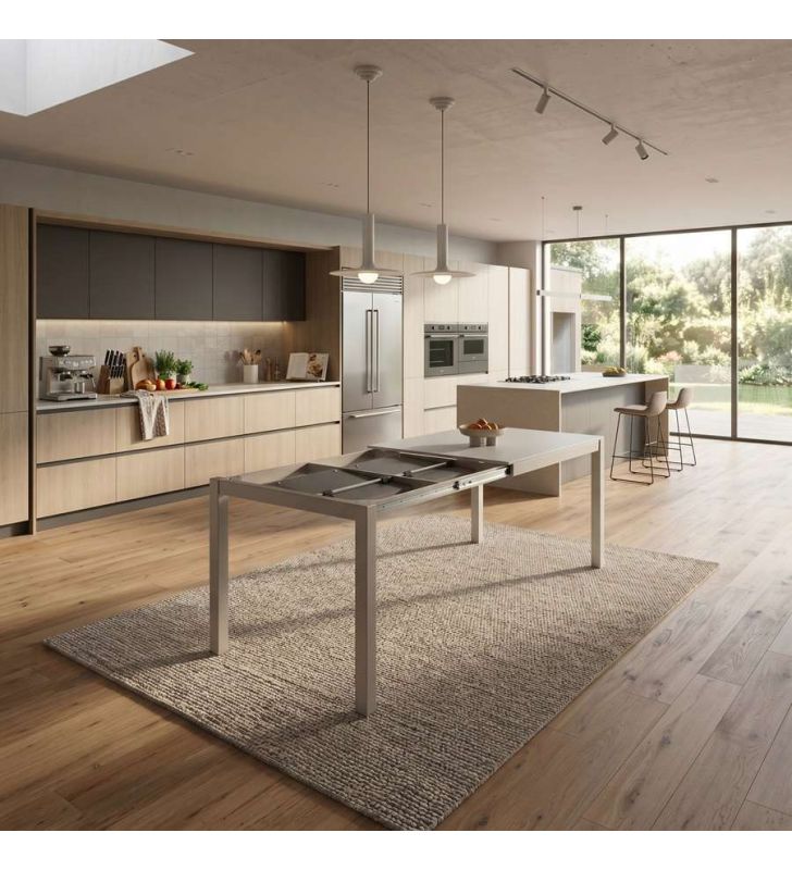 table extensible avec plateau en verre table extensible avec plateau en verre