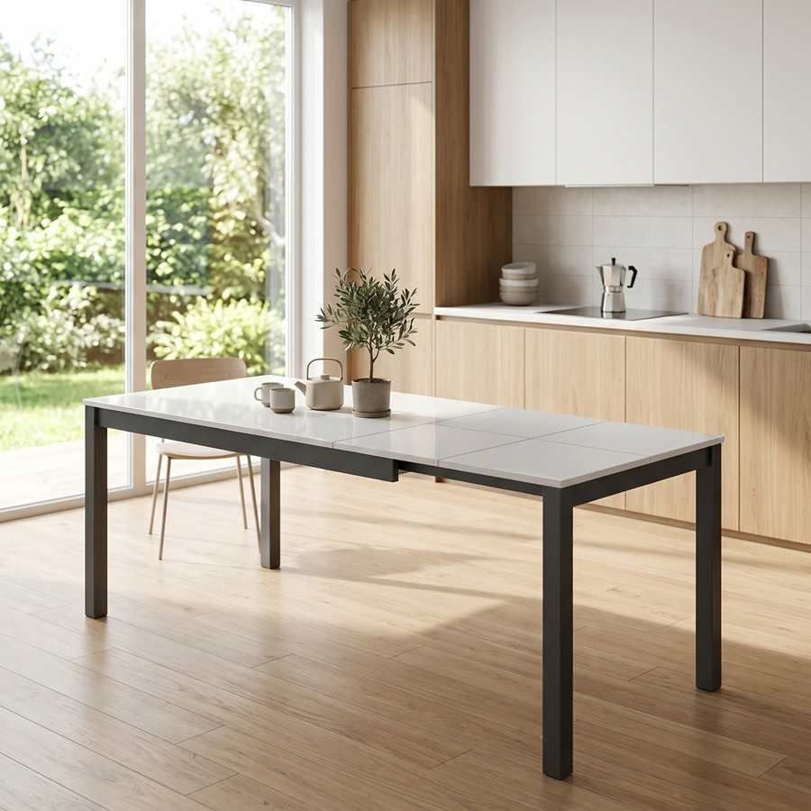 table blanche avec plateau en verre table blanche avec plateau en verre