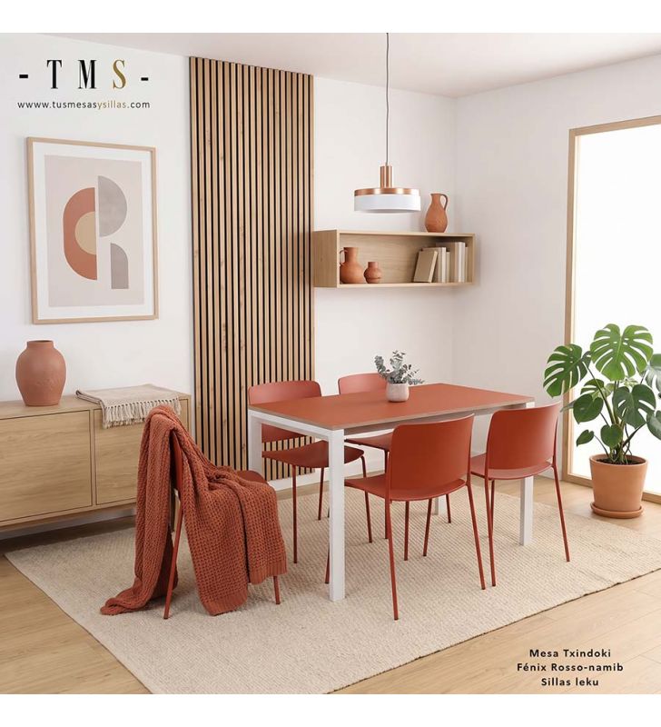 table avec comptoir en Fenix ​​Rosso Namib
