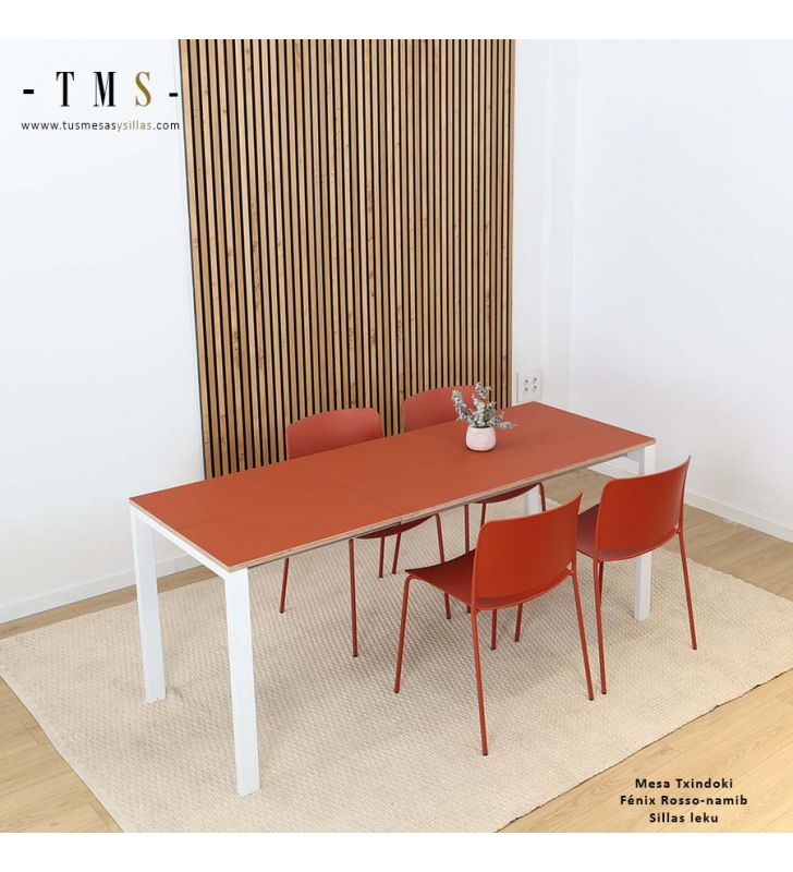 table extensible avec une extension de 60 cm