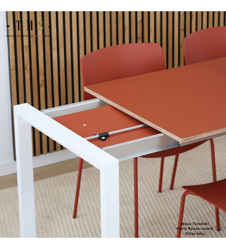table de cuisine extensible détaillée