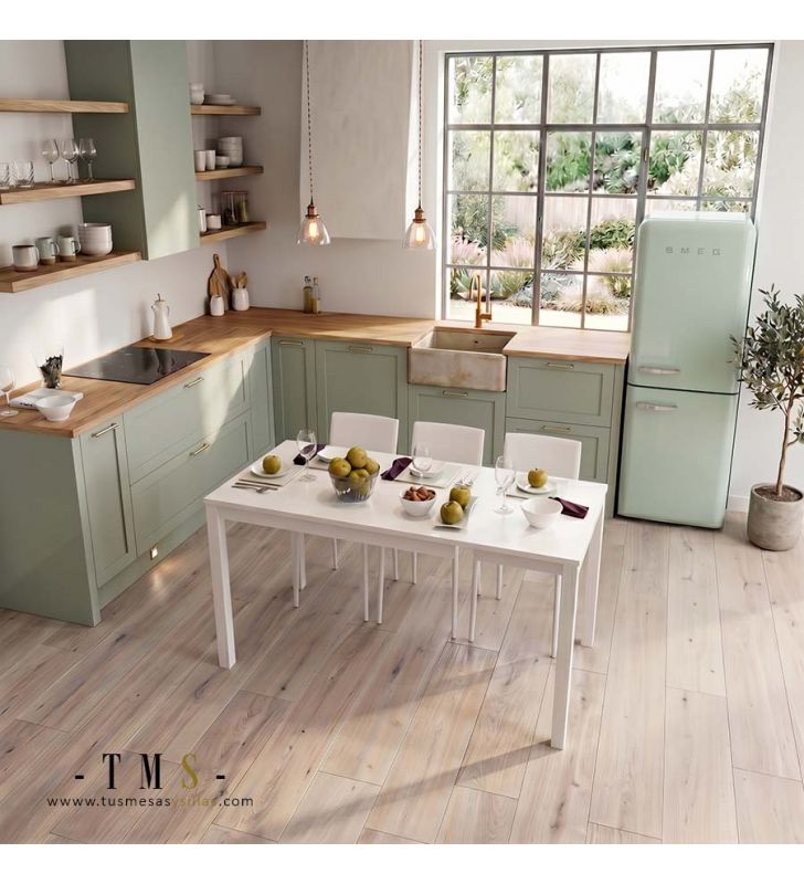 Tables extensibles Fenix - blanches Tables extensibles Fenix - blanches