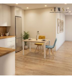 Mesa de cocina de madera txindoki - 90x60