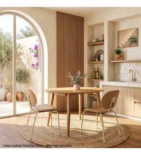 table ovale extensible