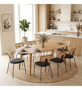 Table ovale extensible - 8