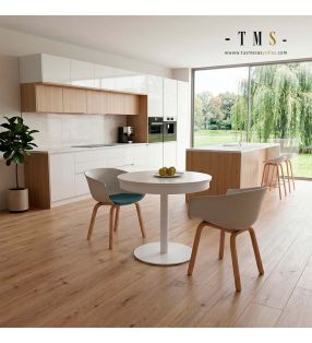 Table ronde moderne avec pied central