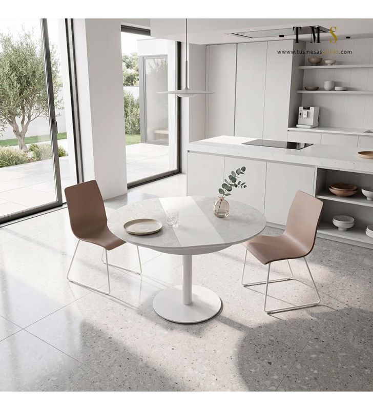 table ronde extensible au design moderne table ronde extensible au design moderne