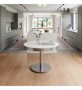 Table de cuisine ronde extensible Vimens
