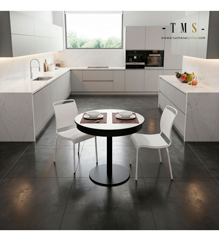 Mesa redonda extensible center vimens cocina