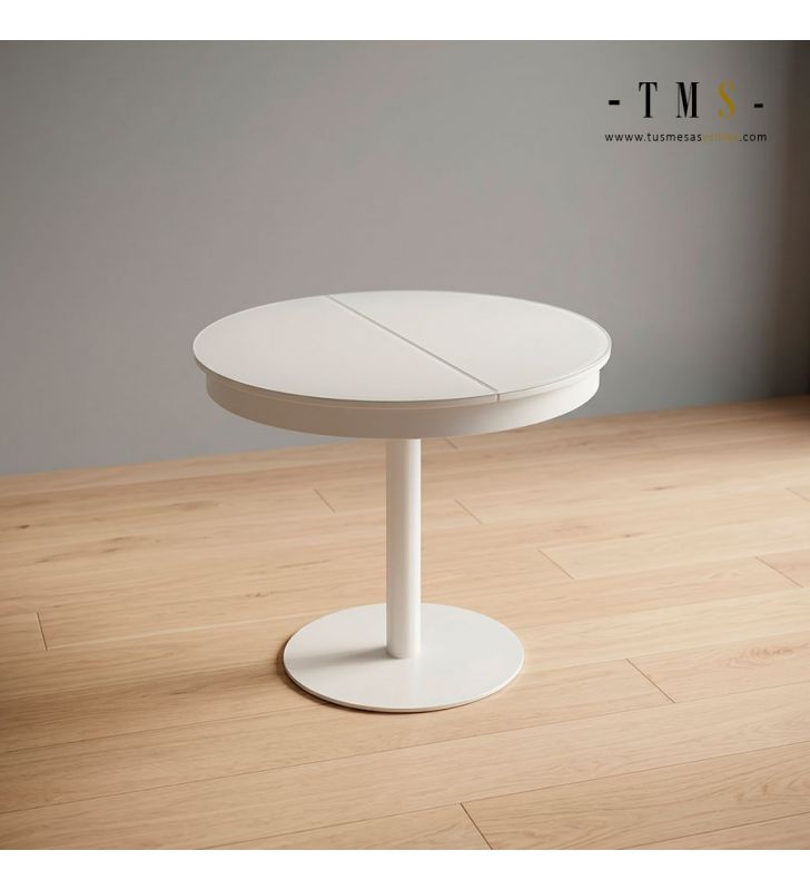 Table ronde extensible Center Vimens de 90 cm de diamètre