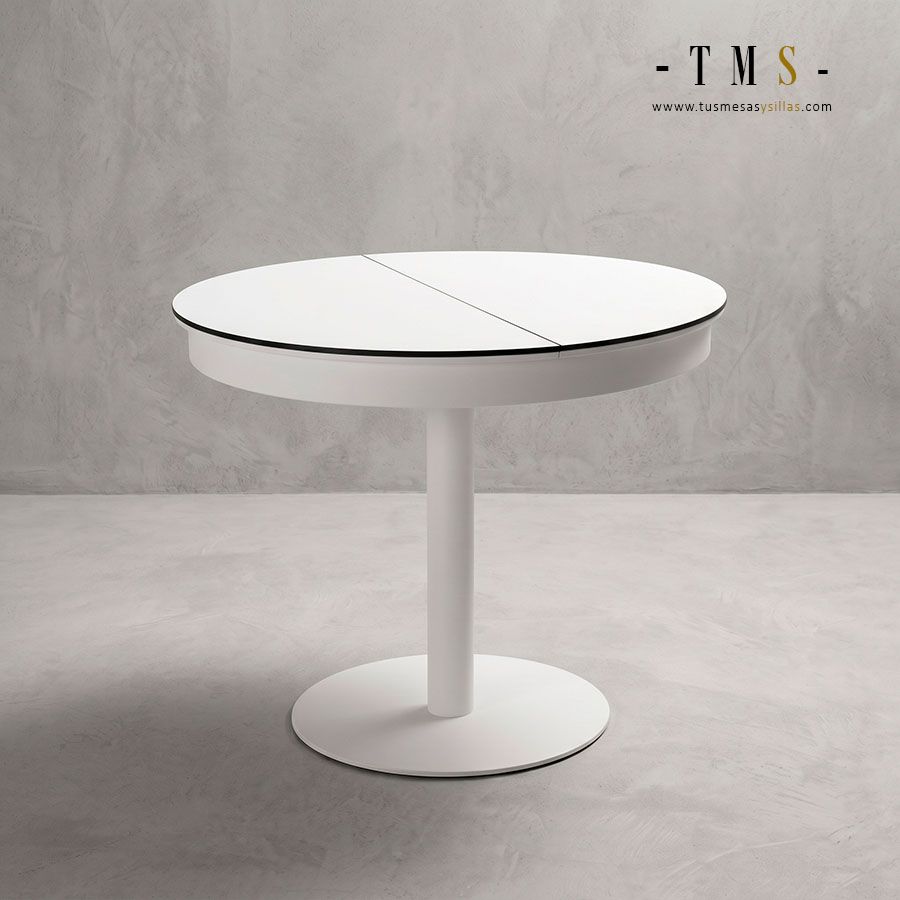 Mesa redonda Center 90 cm encimera en formica y madera - 3 Mesa redonda Center 90 cm encimera en formica y madera - 3