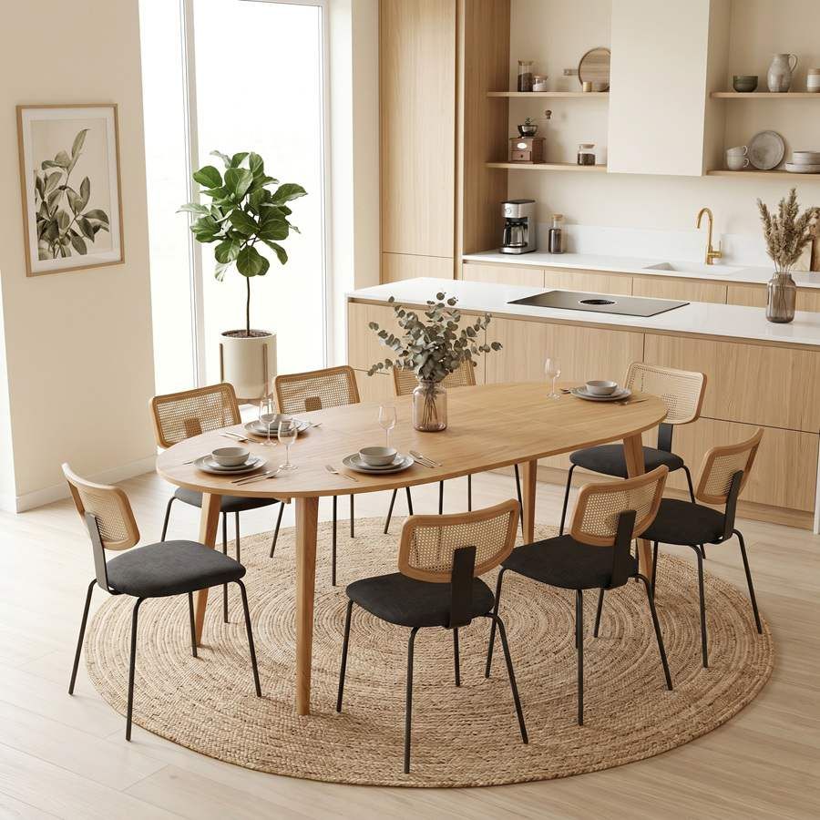 table elliptique en bois table elliptique en bois