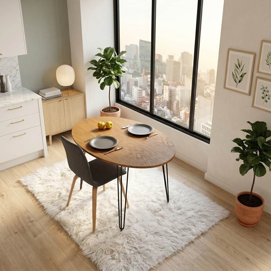 Table ovale extensible de style industriel Beti Table ovale extensible de style industriel Beti