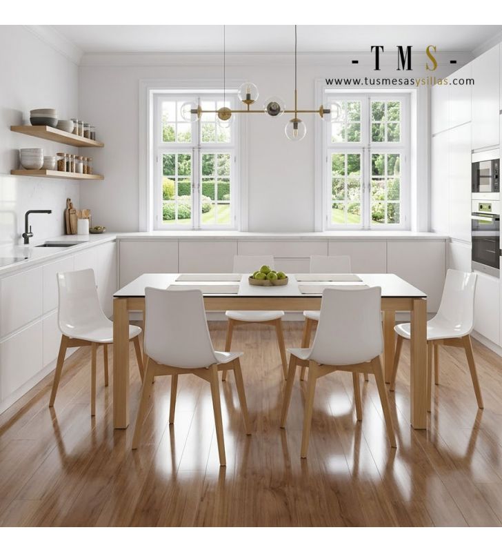 Mesa cocina extensible Quadra