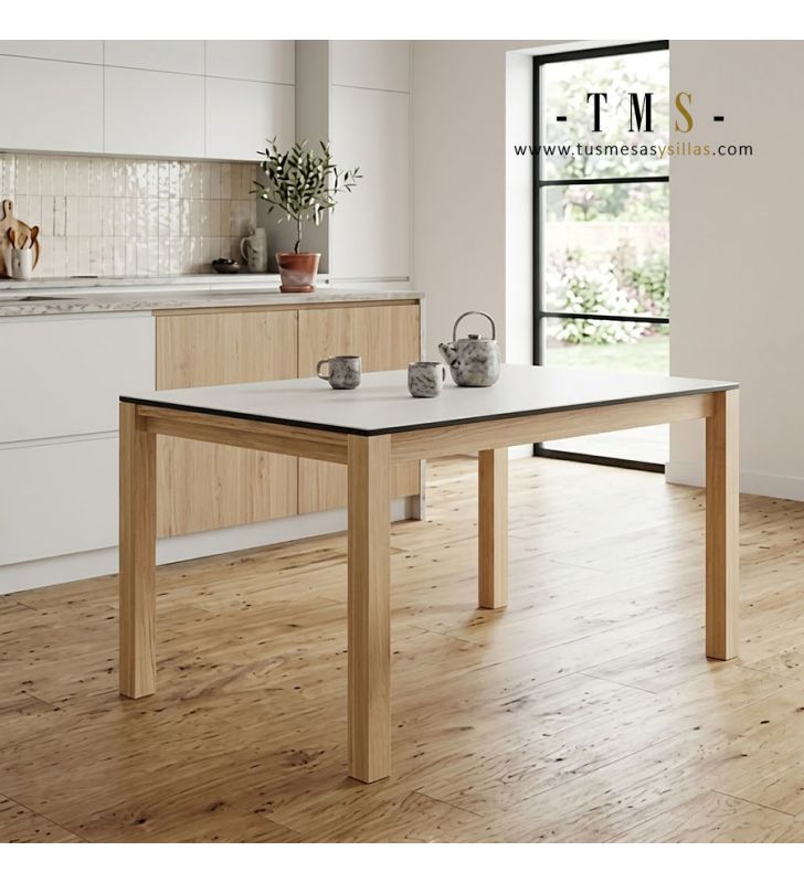 Encimera blanca de la mesa Quadra