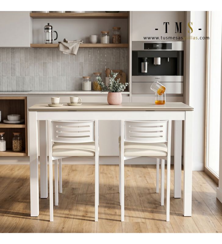 Table Mogano avec plateau en céramique