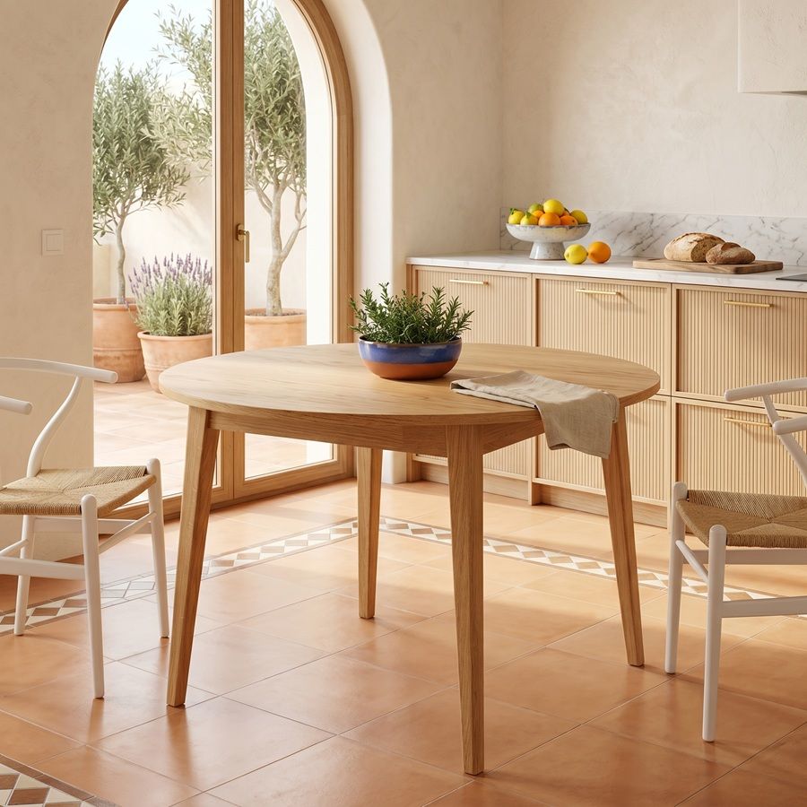 Mesa redonda con extensible incorporado Adana , desde 90 cm