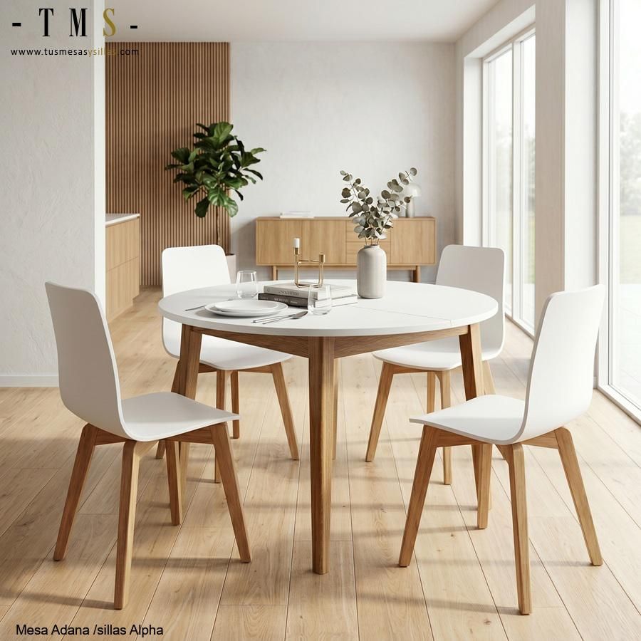 table ronde extensible d'intérieur