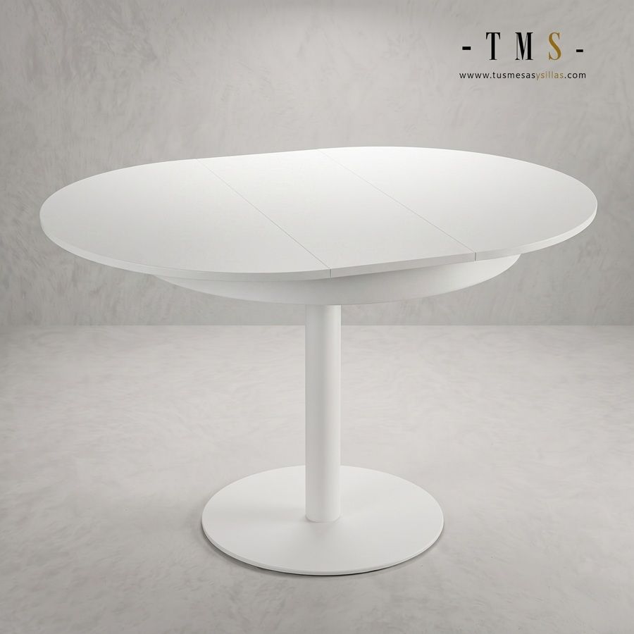 Mesa redonda Center 90 cm encimera en formica y madera - 3 Mesa redonda Center 90 cm encimera en formica y madera - 3