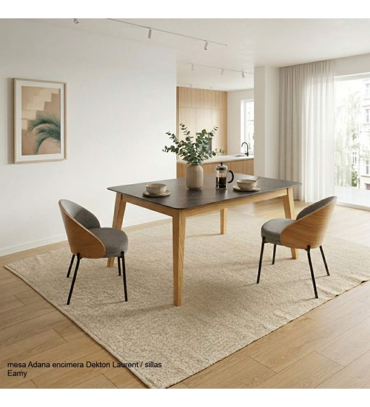 Table Dekton de style nordique