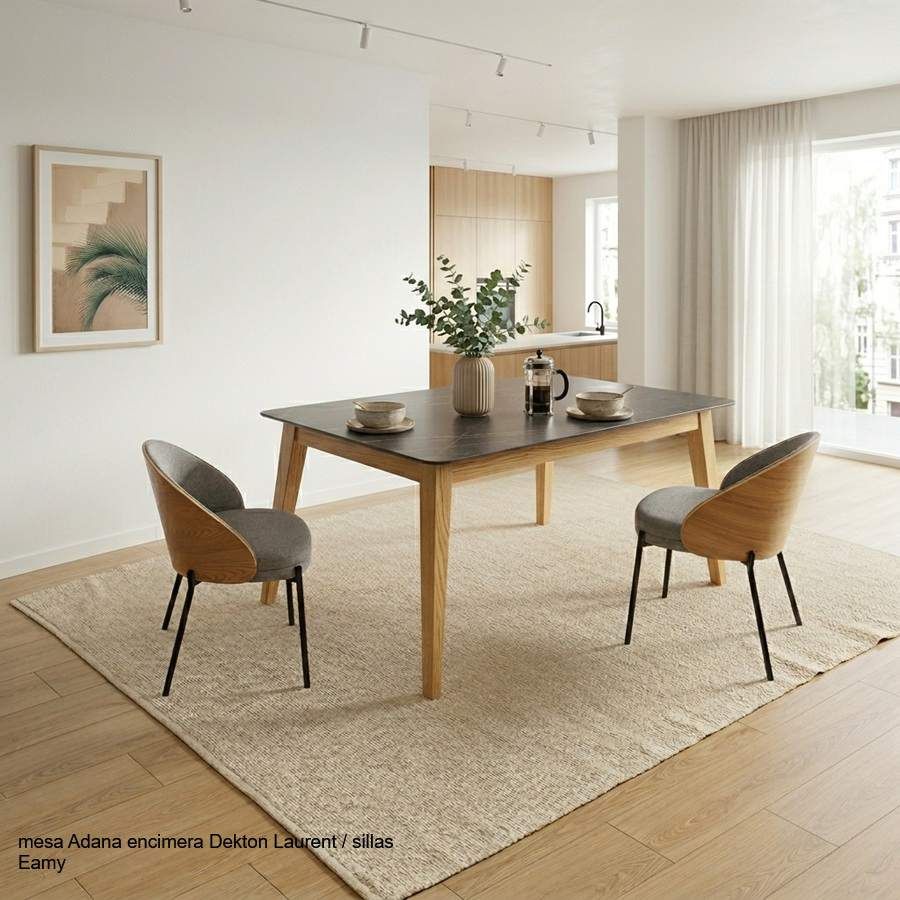 Table Dekton de style nordique