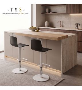Tabouret de cuisine réglable.