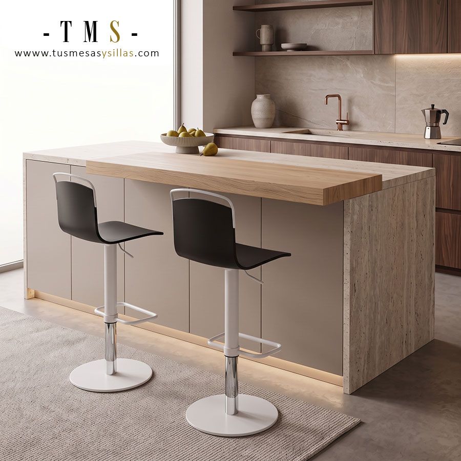 Tabouret de cuisine réglable.